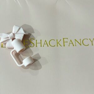 LoveshackFancy Stanley Bow Straw Cover